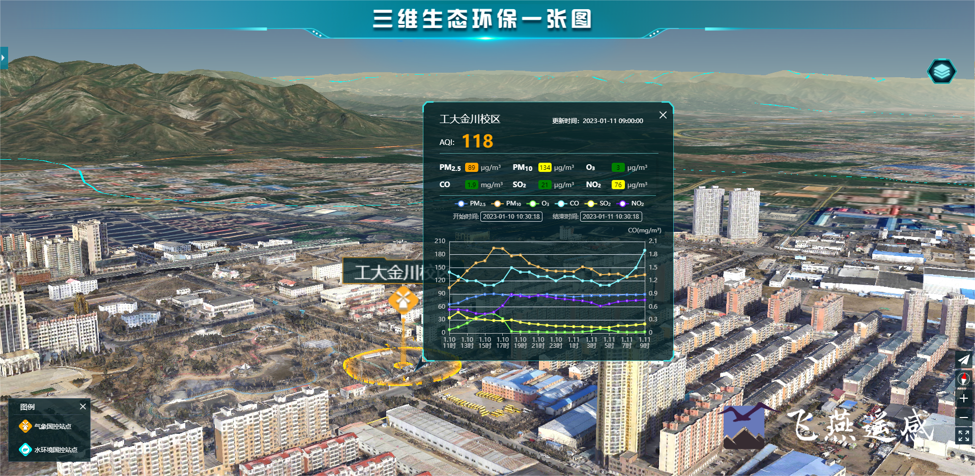 智慧環(huán)保三維可視化系統(tǒng)平臺(tái)，生態(tài)環(huán)境立體場景“入行入心”