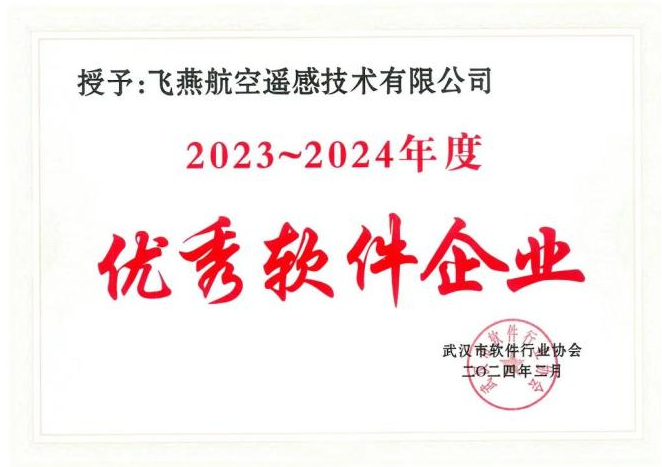 2023年度武漢市軟件行業(yè)“優(yōu)秀企業(yè)”、“優(yōu)秀工作者”稱號花落飛燕遙感